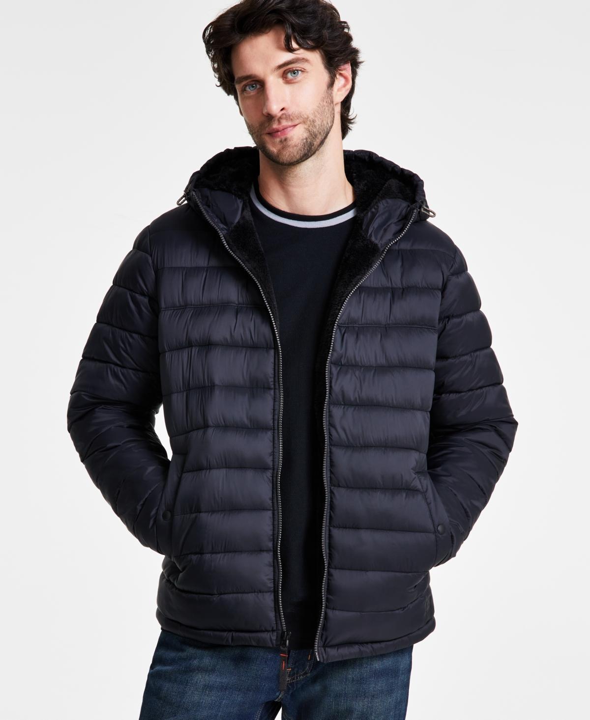 Hawke & Co. Mens Sherpa Lined Hooded Puffer Jacket Product Image