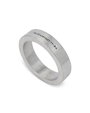 AllSaints Mens Smooth Sterling Silver Ring Product Image