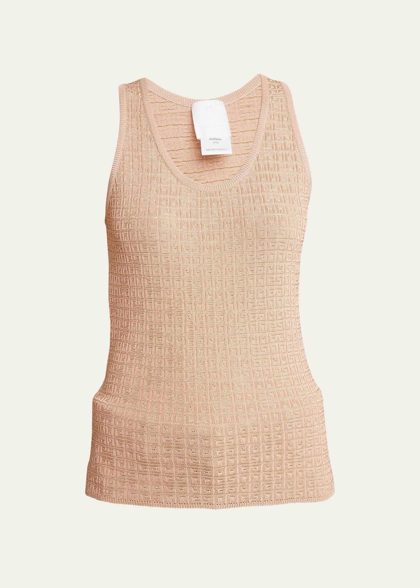 Womens Tank Top In 4G Mini Jacquard Product Image