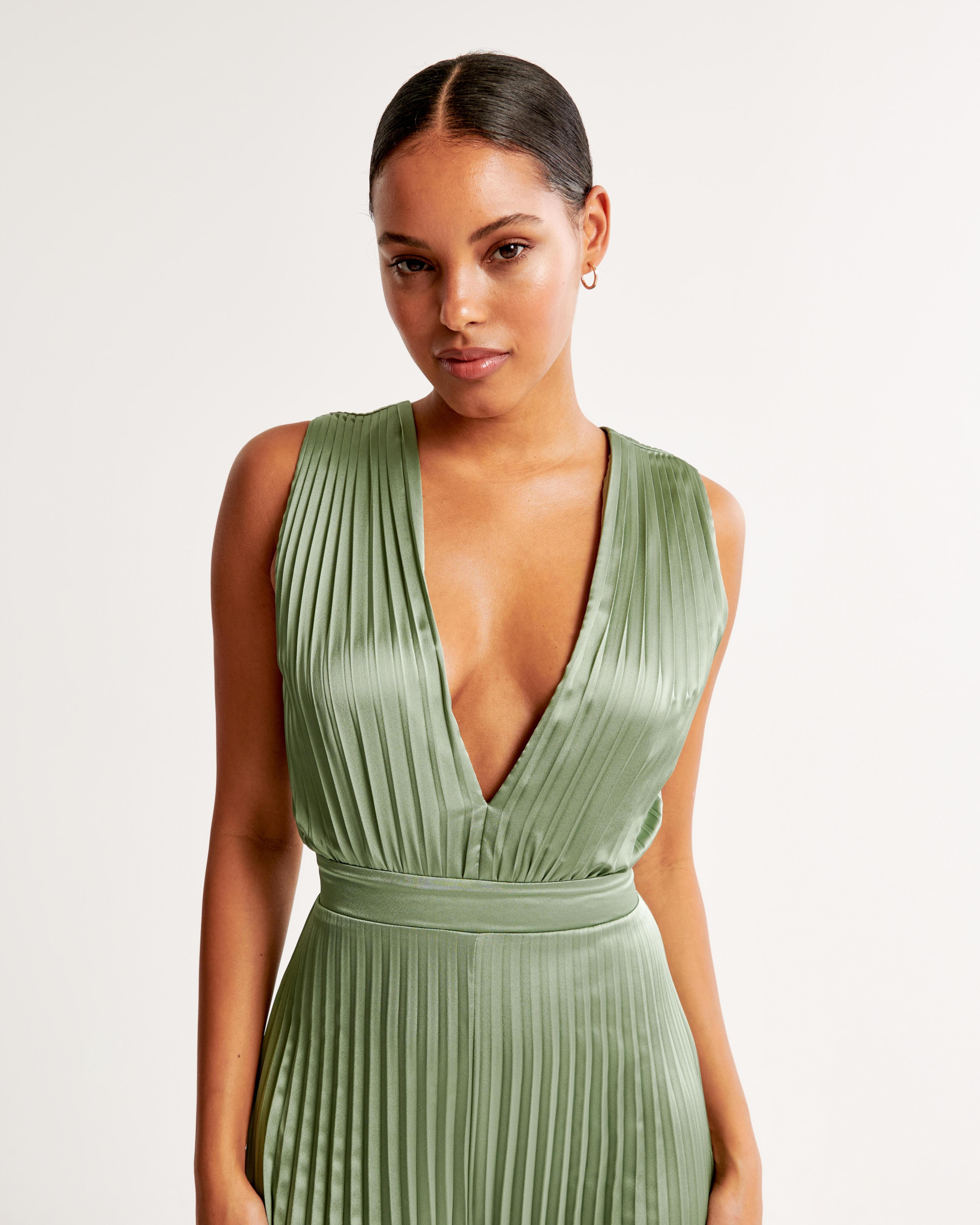 The A&F Giselle Pleated Jumpsuit Product Image