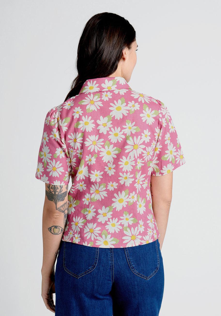 Sweet Summer Zephyr Button-Up Blouse Product Image