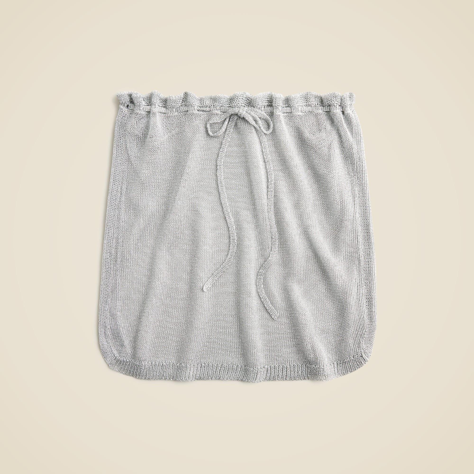 Maryam Nassir Zadeh X J.Crew sheer metallic mini skirt Product Image