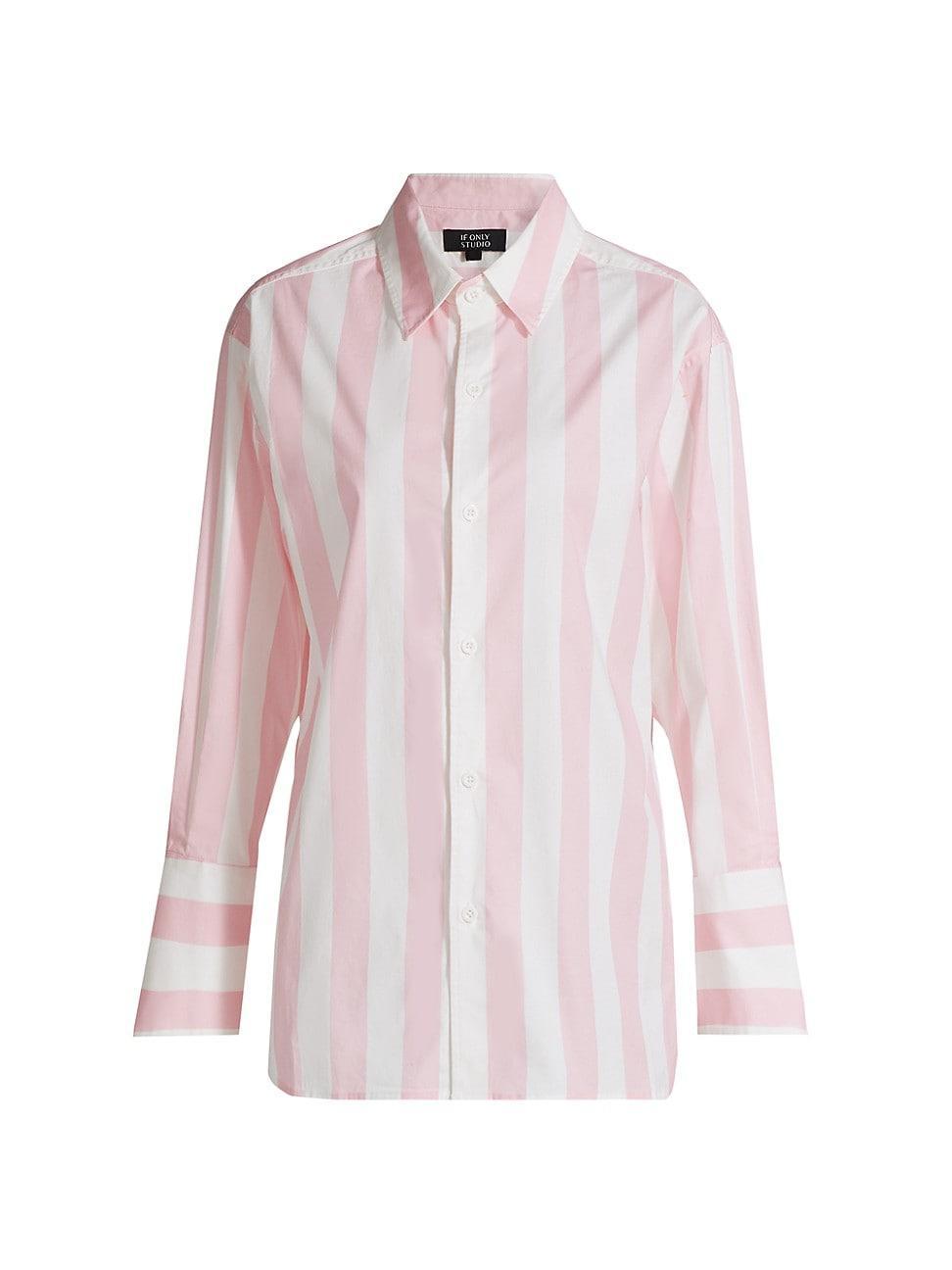 Womens Cabana Stripe Cotton Shirt Product Image