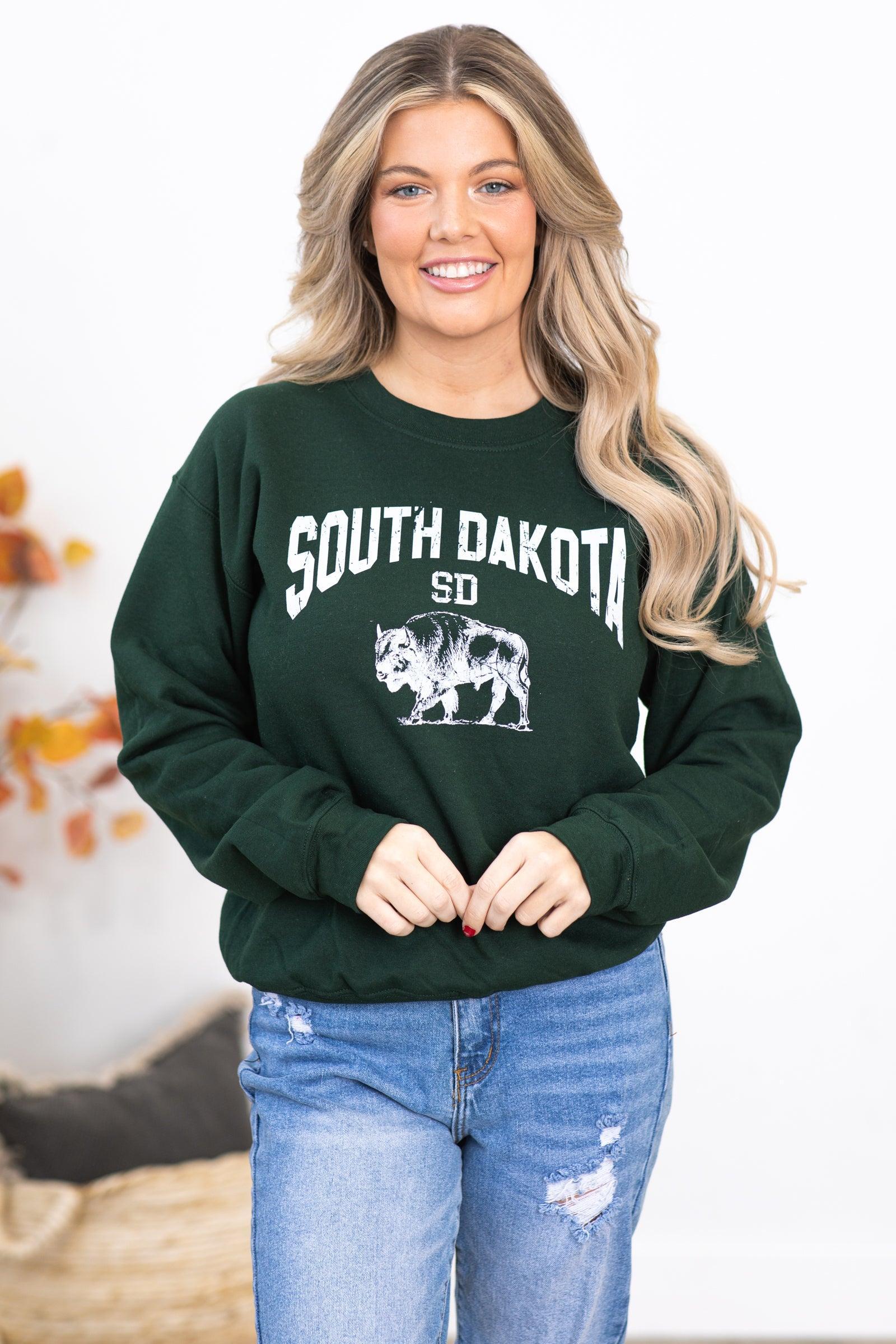 Hunter Green South Dakota Graphic Sweatshirt Product Image