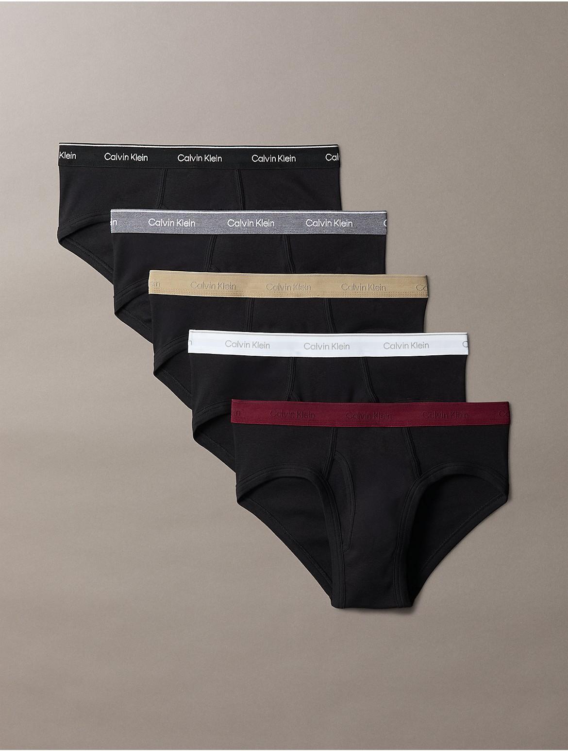 Calvin Klein Mens Cotton Classics 5-Pack Hip Brief - Multi - XL Product Image