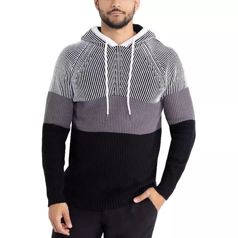 Mens Xray Regular-Fit Colorblock Pullover Hooded Sweater Product Image