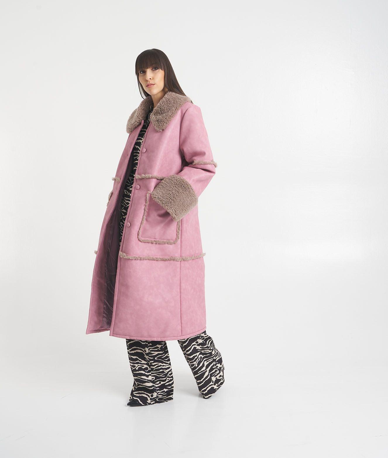 Cappotto in ecopelle 'Dafne' Female Product Image