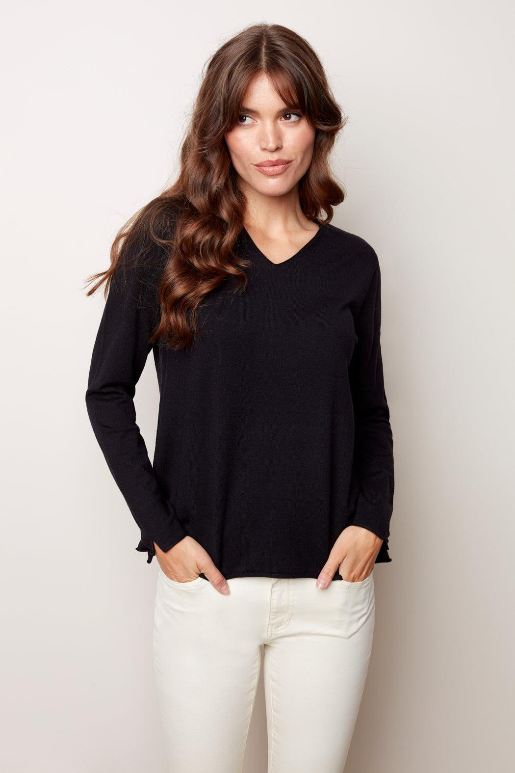 Basic V-neck Sweater Female product image