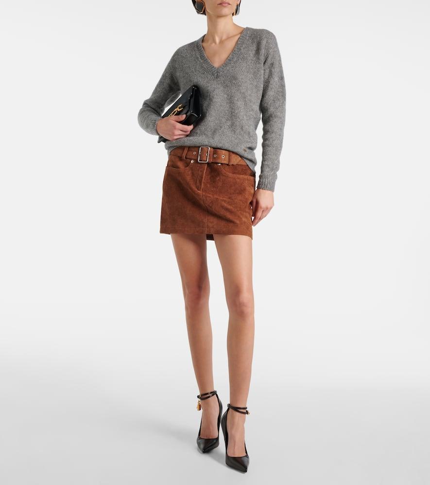 TOM FORD Cashmere And Silk Sweater In Grey Product Image