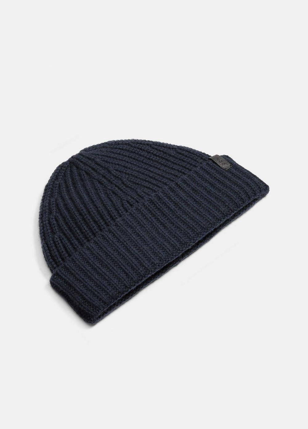 Cashmere Shaker-Stitch Beanie Product Image