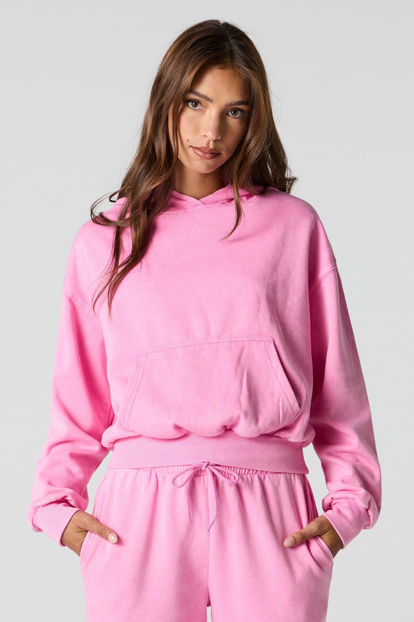 Washed Fleece Hoodie Female Product Image