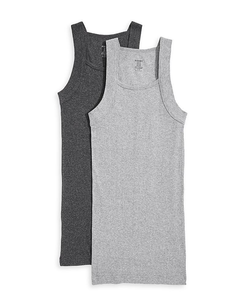 Mens 2-Pack Ribbed Cotton Tank Top Product Image