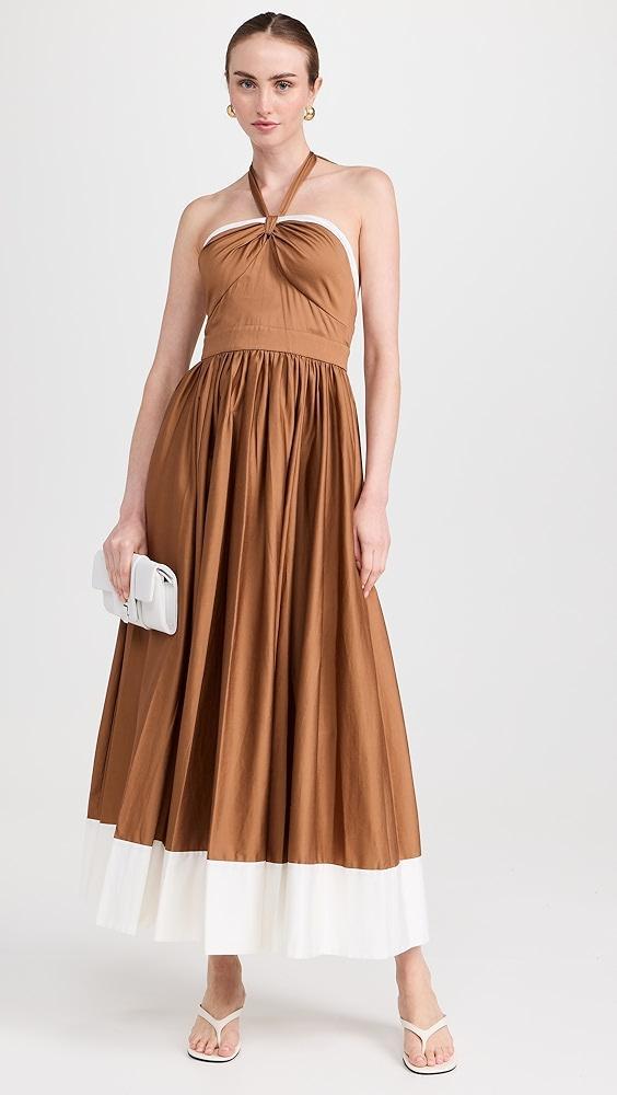 alice + olivia Beatrix Sweetheart Tie Neck Dress | Shopbop Product Image