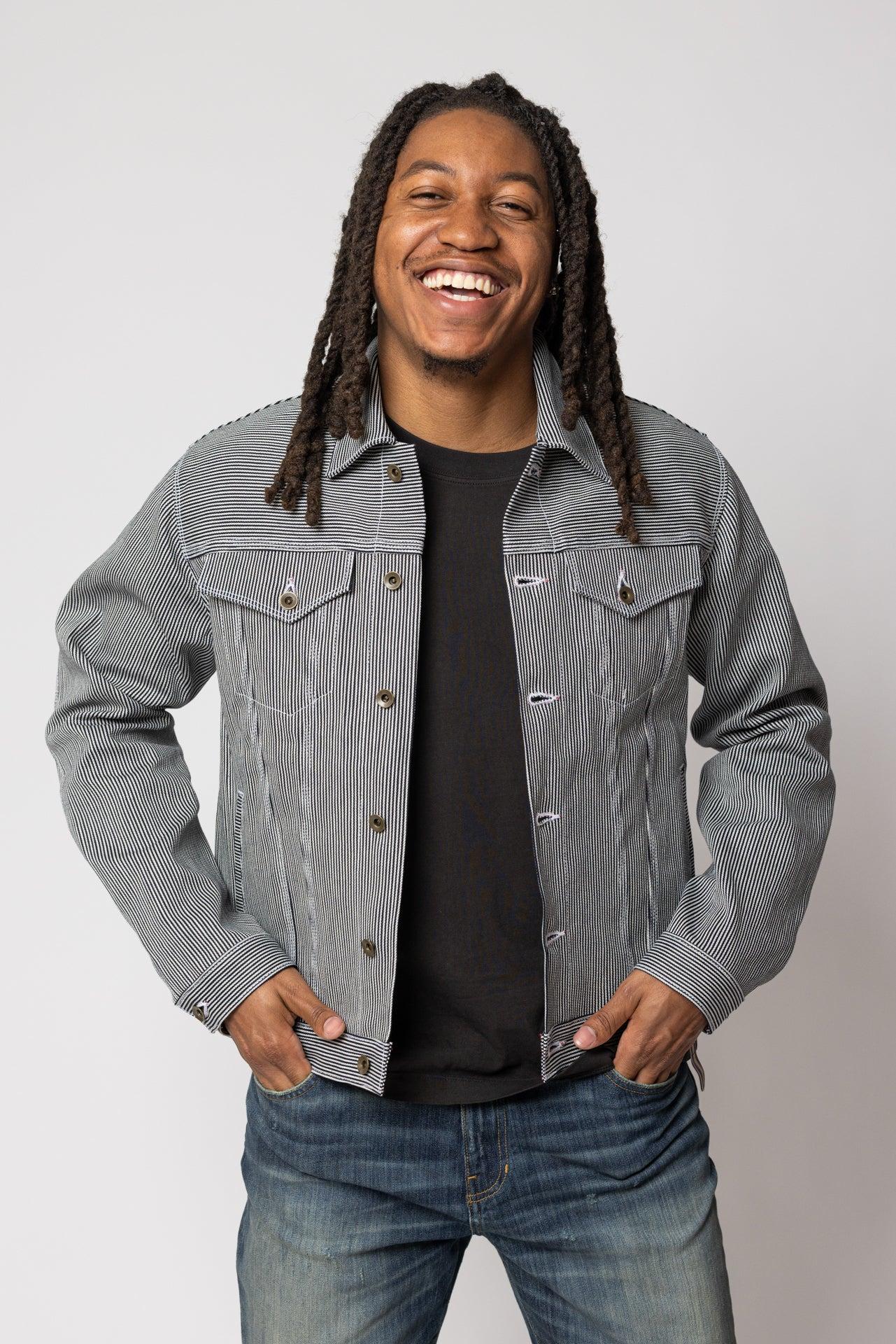 Denim Jacket | Hickory Stripe Product Image