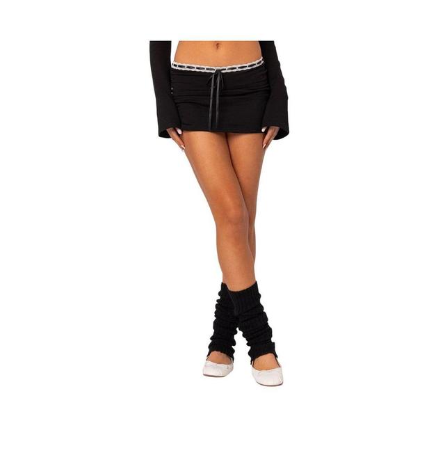 EDIKTED Seline Ribbon Trim Miniskirt Product Image