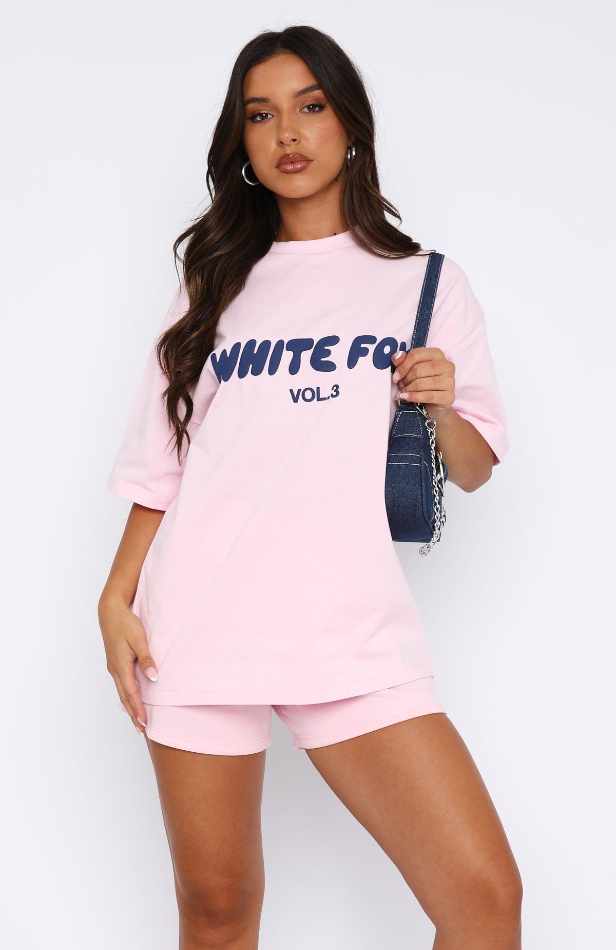 Offstage Oversized Tee Posy Pink Product Image