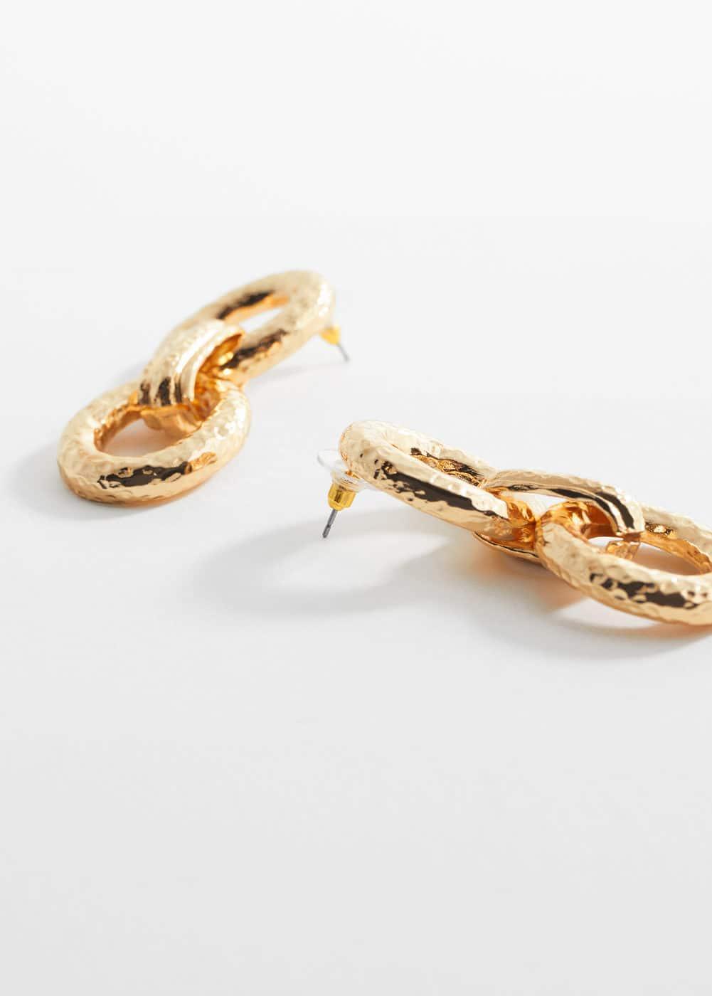 MANGO - Link hoop earrings - One size - Women Product Image