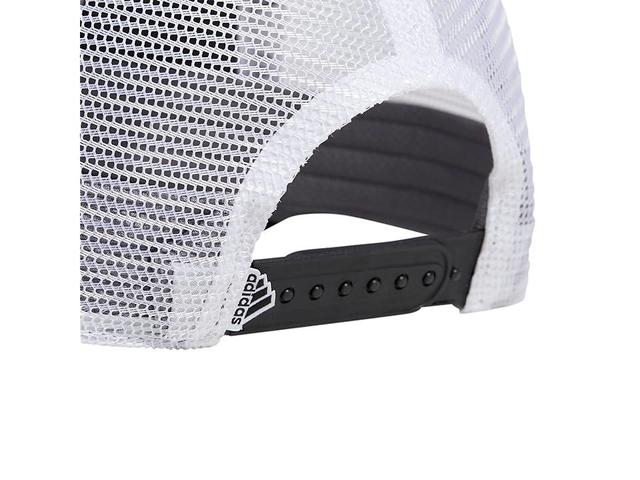 adidas Foam Front Snapback Adjustable Fit Trucker Hat White/Grey) Caps Product Image