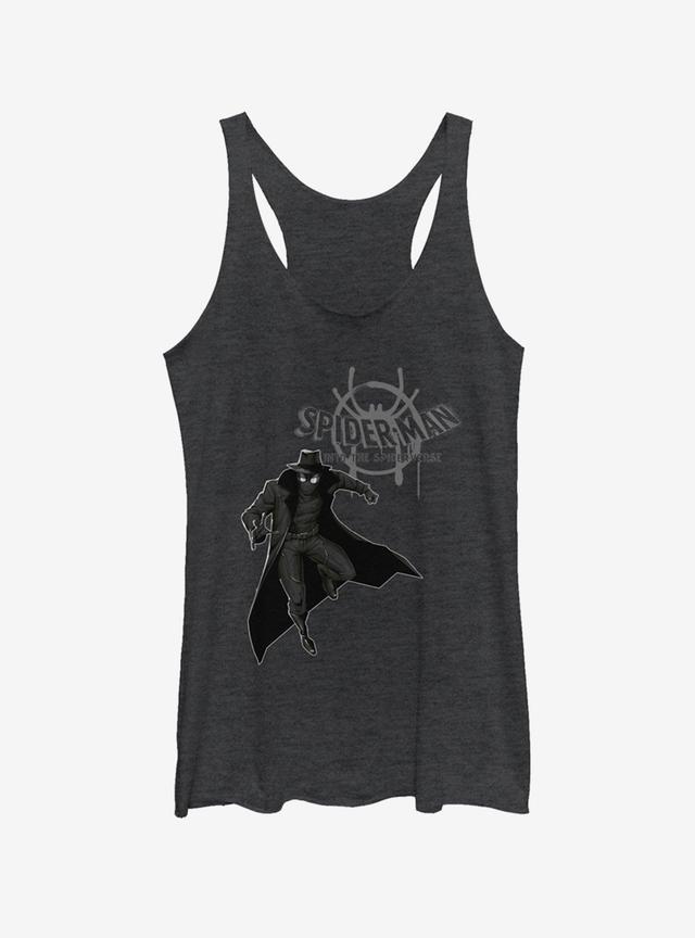 Marvel Spider-Man: Into The Spider-Verse Spider-Man Noir Girls Tank Top Product Image