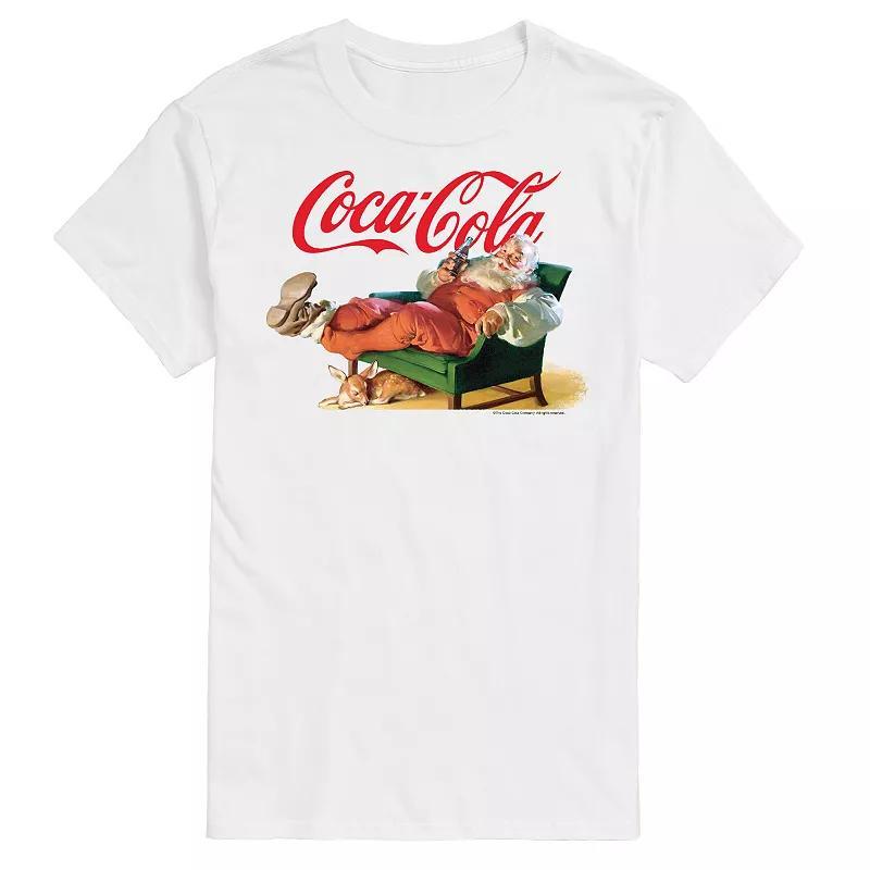 Mens CocaCola Santa Coke Tee White Product Image