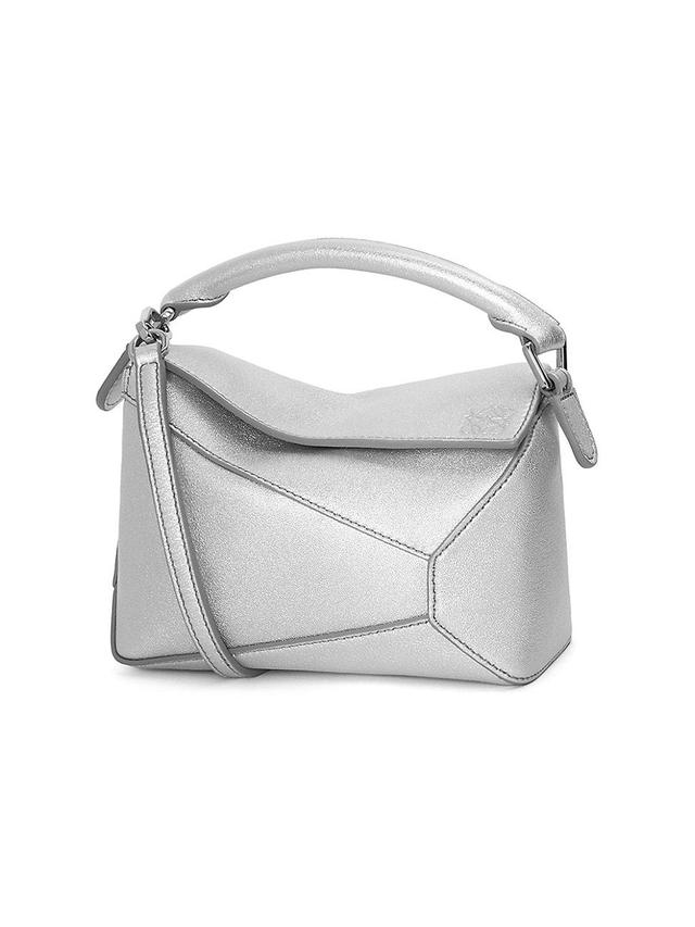 Womens Puzzle Edge Mini Leather Bag Product Image