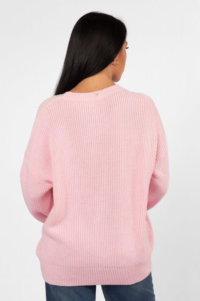 Hold My Hand Pink Floral Sweater Product Image