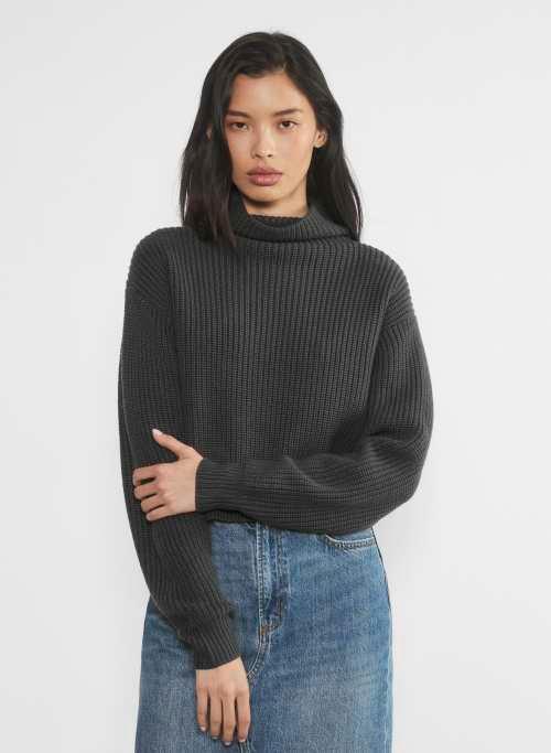 montpellier merino wool waist turtleneck Product Image