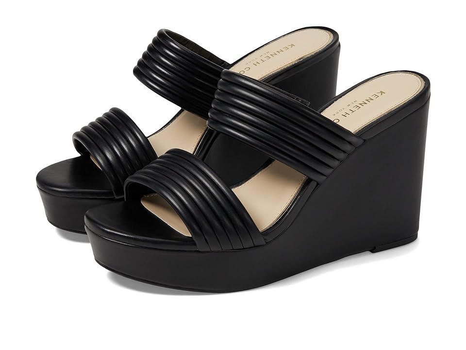 Kenneth Cole Womens Cailyn Wedge Heel Sandals - Black Product Image
