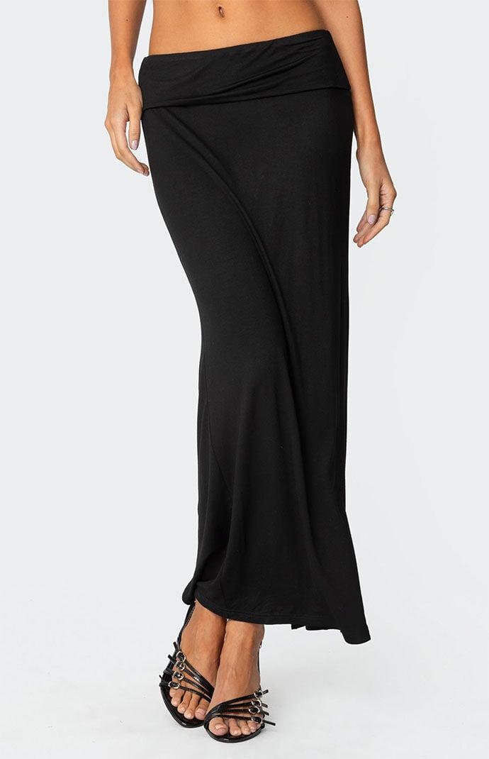 Edikted Women's Johanna Fold Over Maxi Skirt Product Image