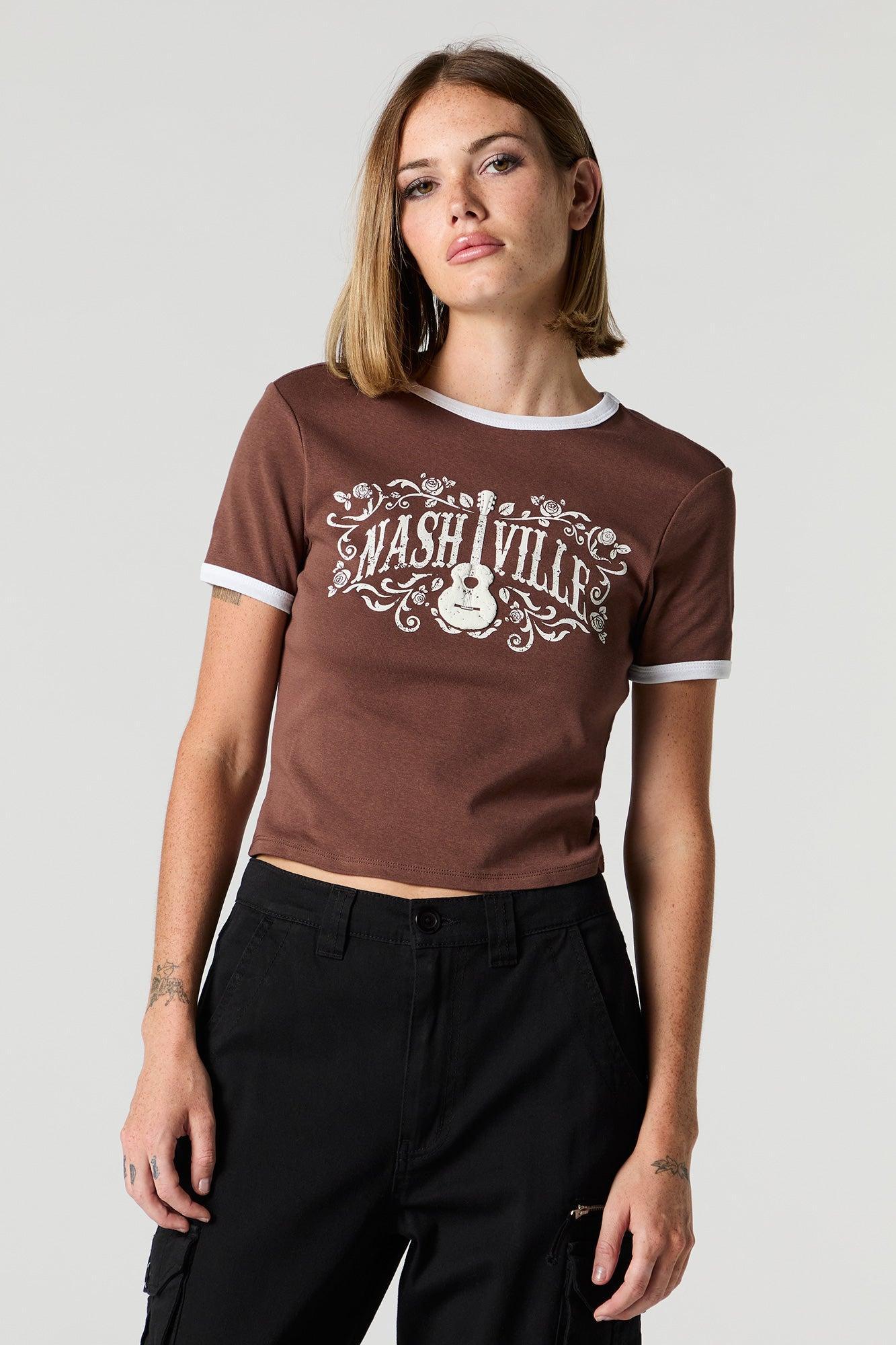 Nashville Graphic Ringer T-Shirt Female Product Image