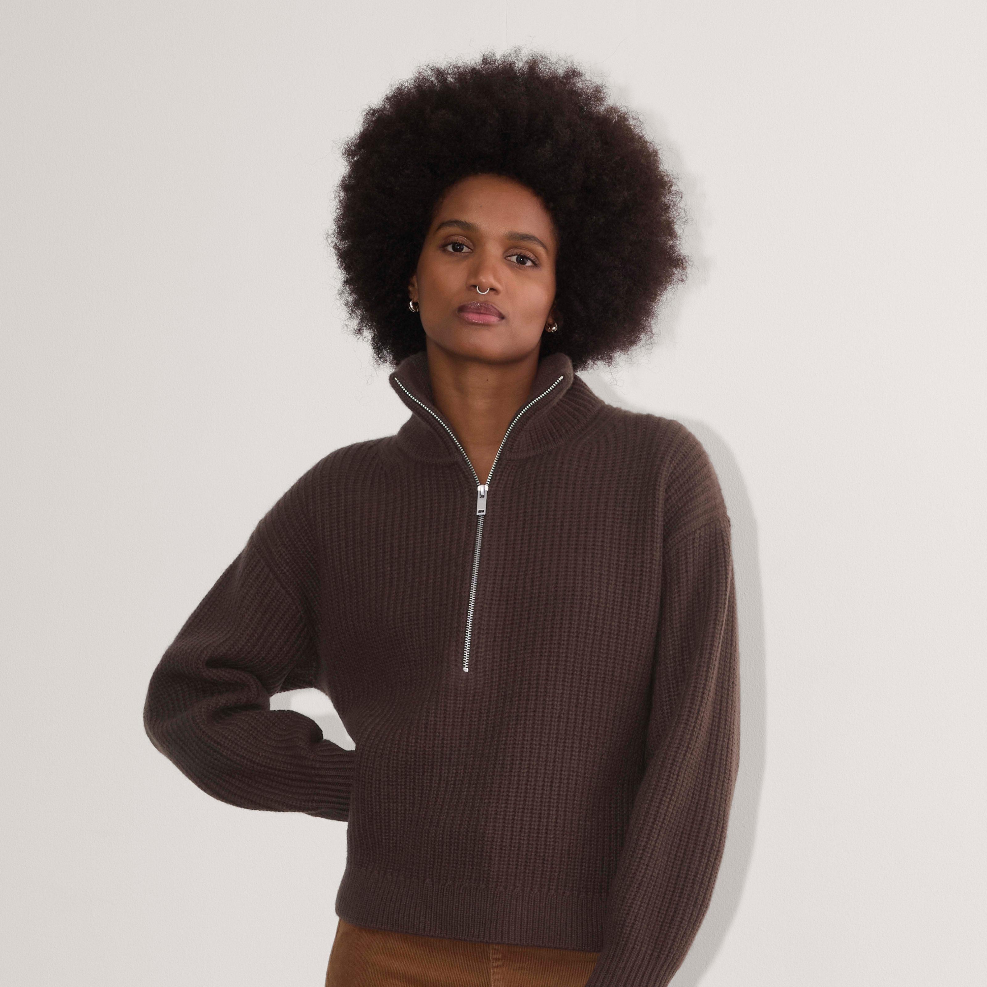 Womens Half-Zip Sweater in Luxe Merino by Everlane Product Image