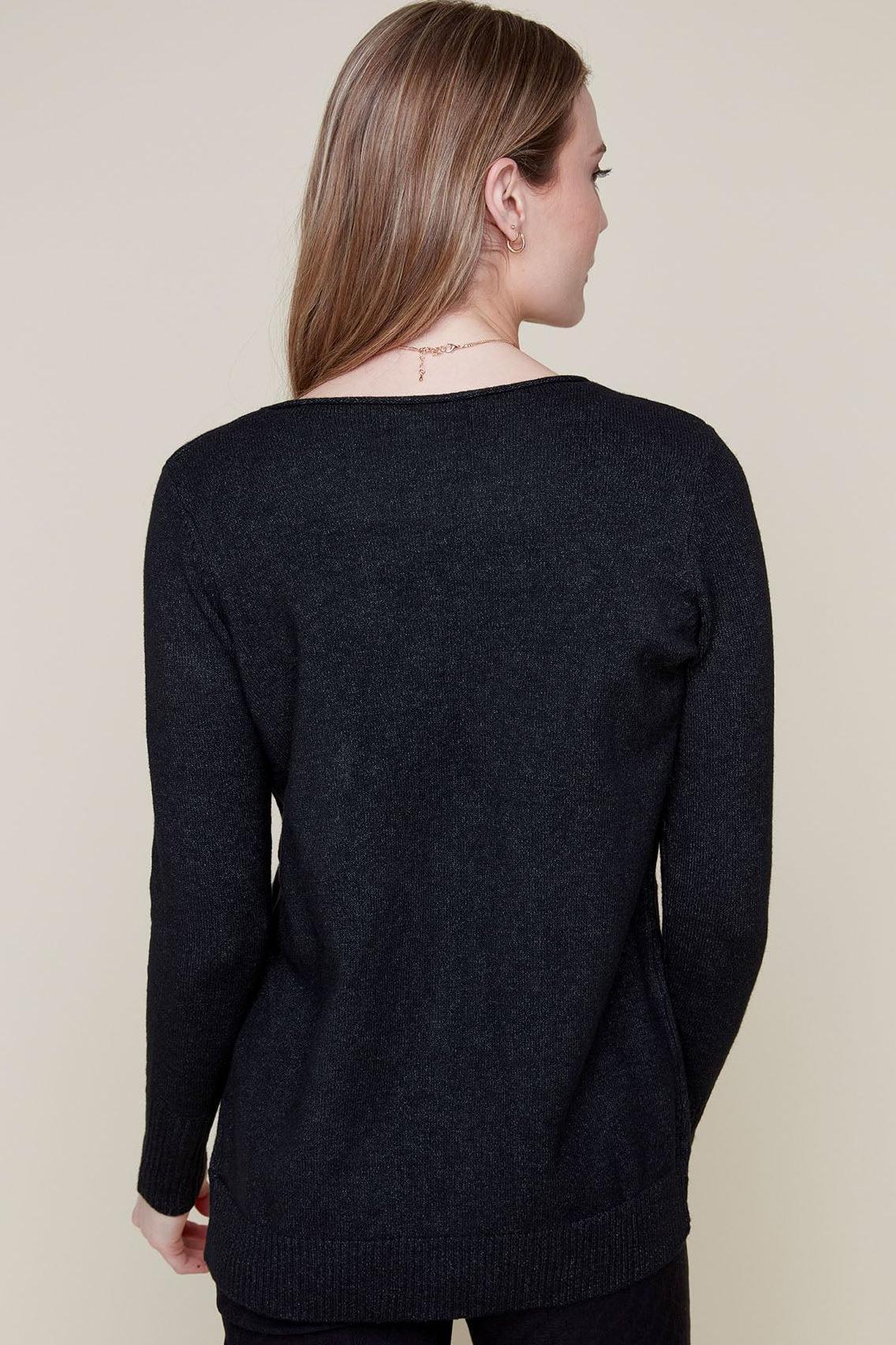 Long Sleeve Cozy Knit Sweater Product Image