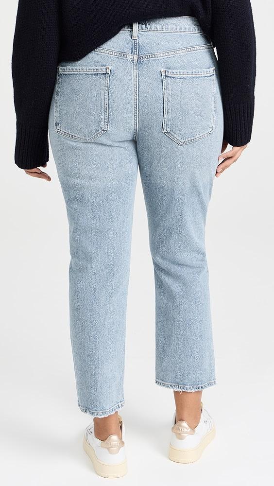 AGOLDE Riley Crop: High Rise Straight Crop Stretch Jeans | Shopbop Product Image