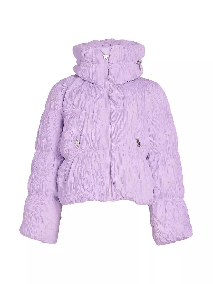 Candyfloss Hooded Wrinkle Shell Ski Jacket Product Image