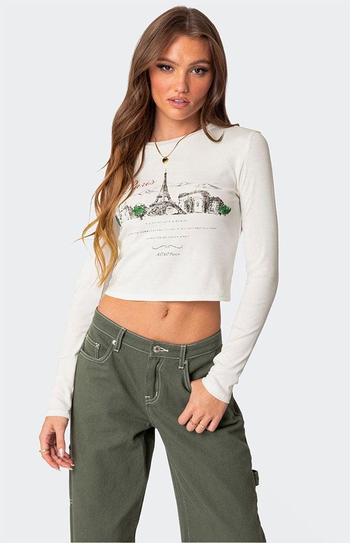 Edikted Women's Phillipa Long Sleeve T-Shirt Product Image