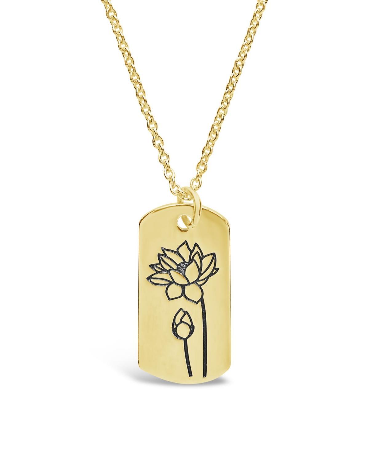 Womens Birth Flower Necklace - July/Water Lily Product Image