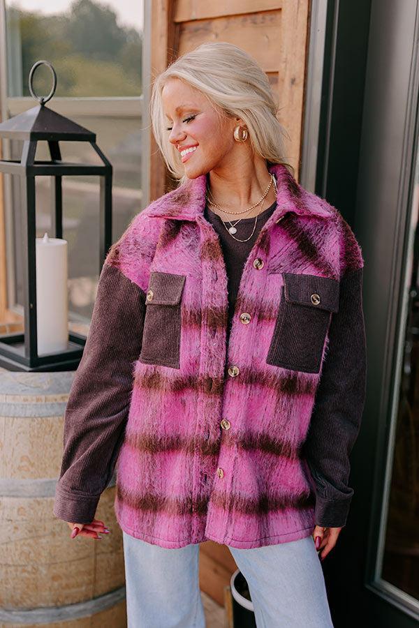 Cooler Weather Wishes Plaid Jacket Product Image