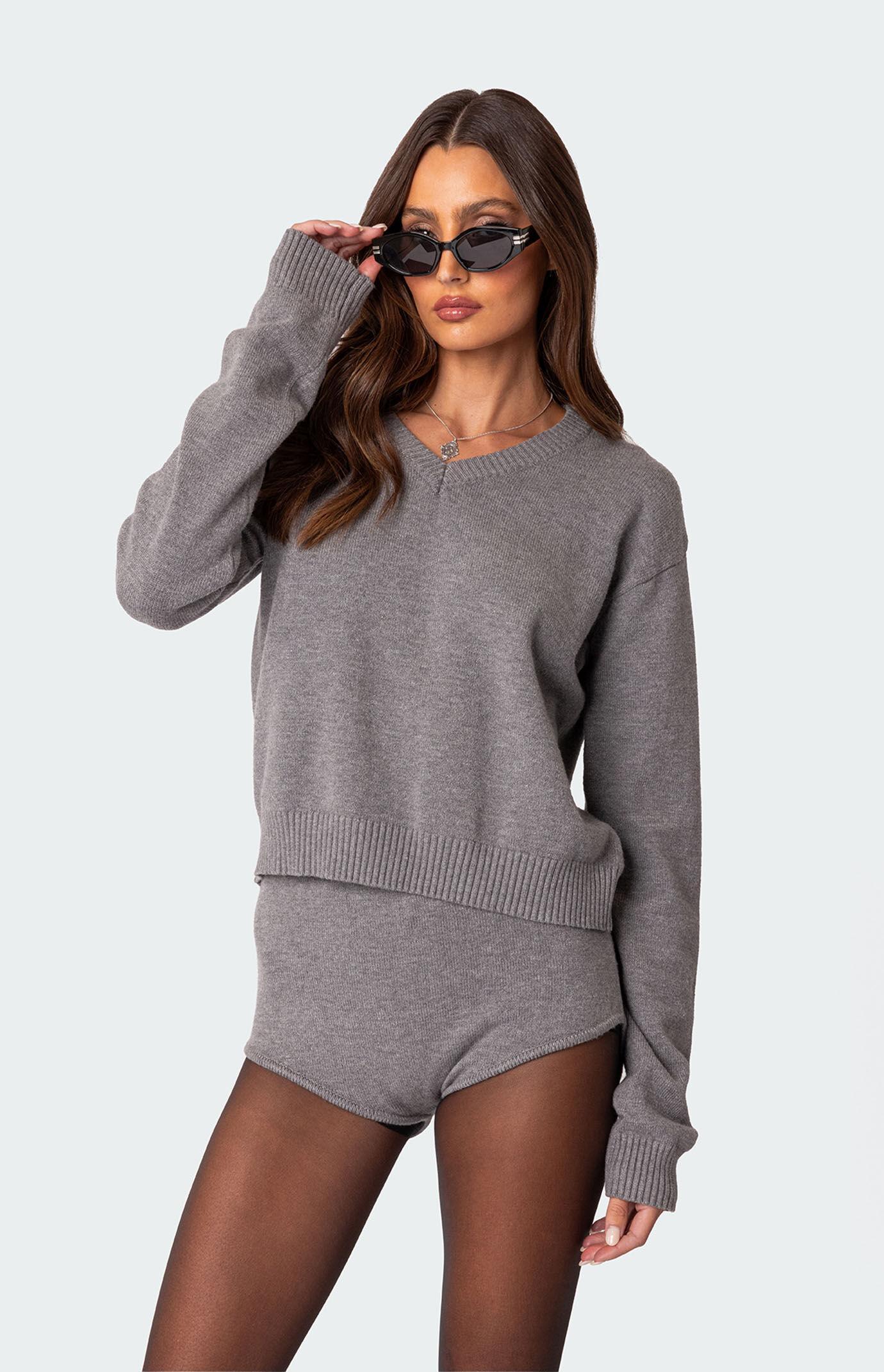 Edikted Women's Comfort Club Oversized Sweater Product Image