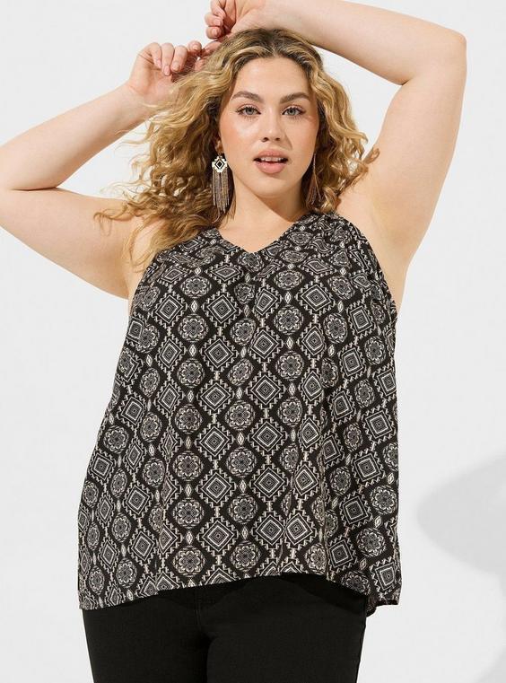 Challis Stitch Detail Tank Product Image