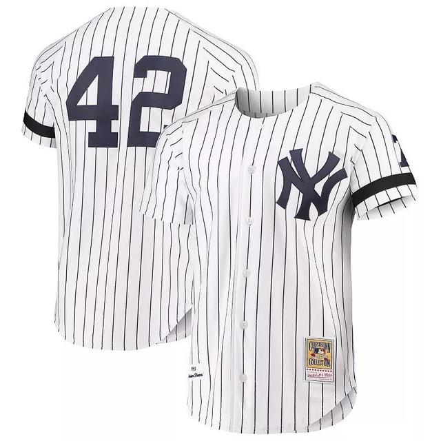 Mens Mariano Rivera Mitchell & Ness White New York Yankees Authentic Jersey - White Product Image