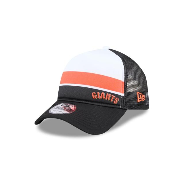 San Francisco Giants Color Block 9FORTY A-Frame Trucker Snapback Hat Male Product Image