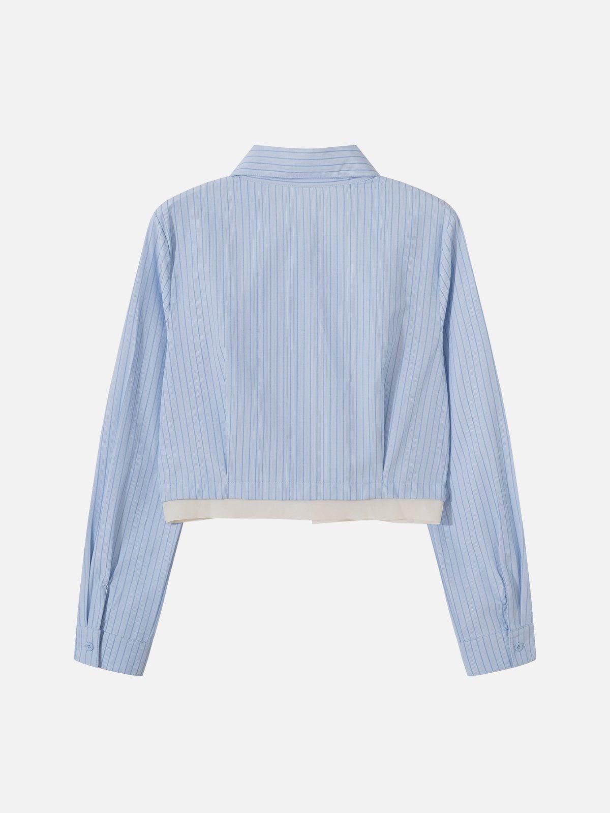 Aelfric Eden Stripe Bow Long Sleeve Shirt Product Image