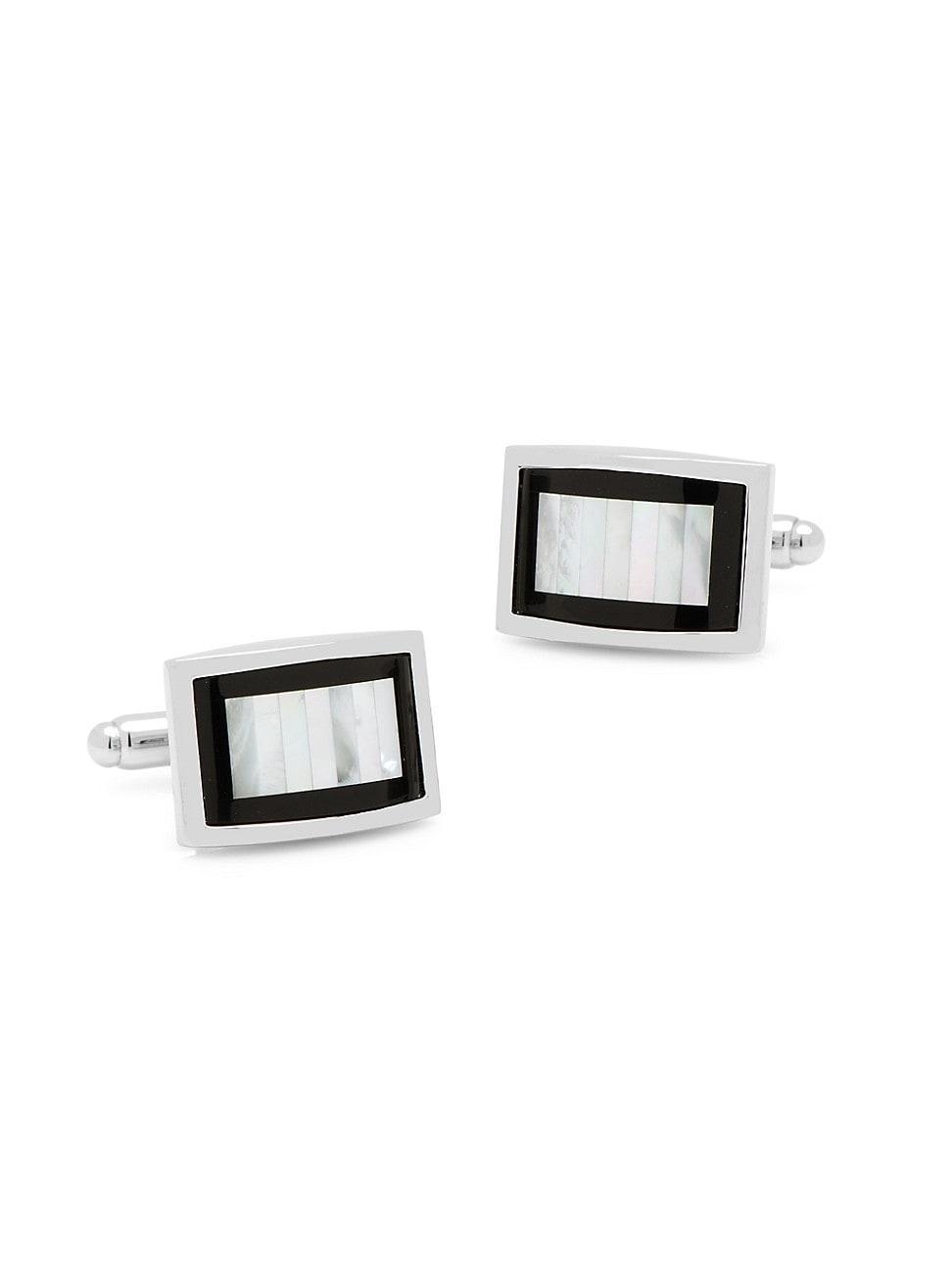 Onyx and Mother-of-Pearl Key Cufflinks Product Image