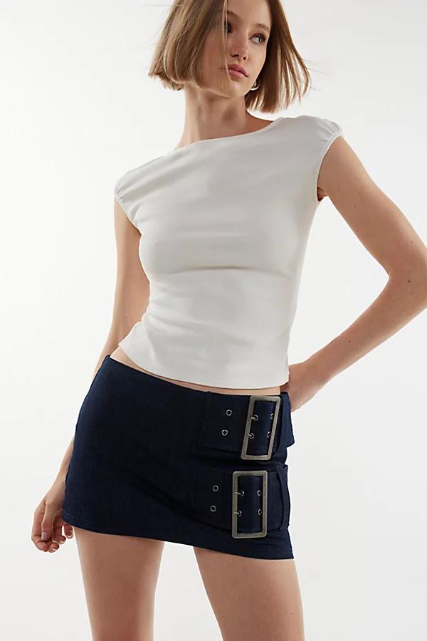 Silence + Noise Sophia Double Belted Micro Skort Product Image