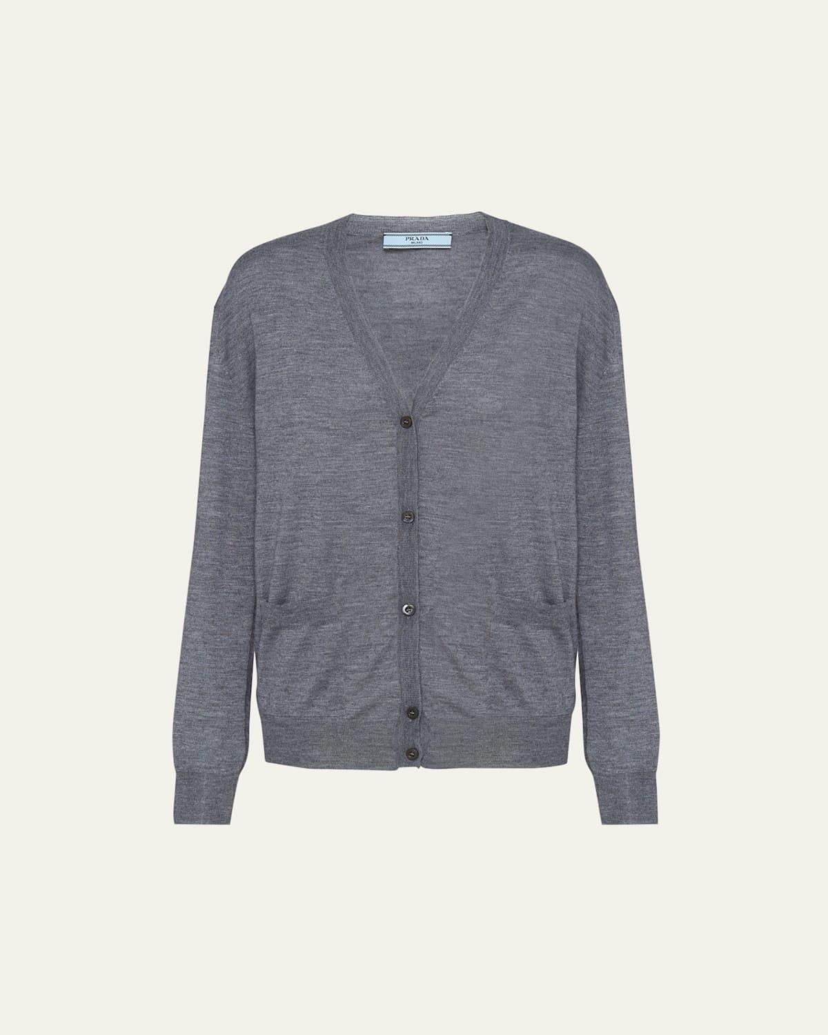 Womens Wool And Cashmere Cardigan Product Image