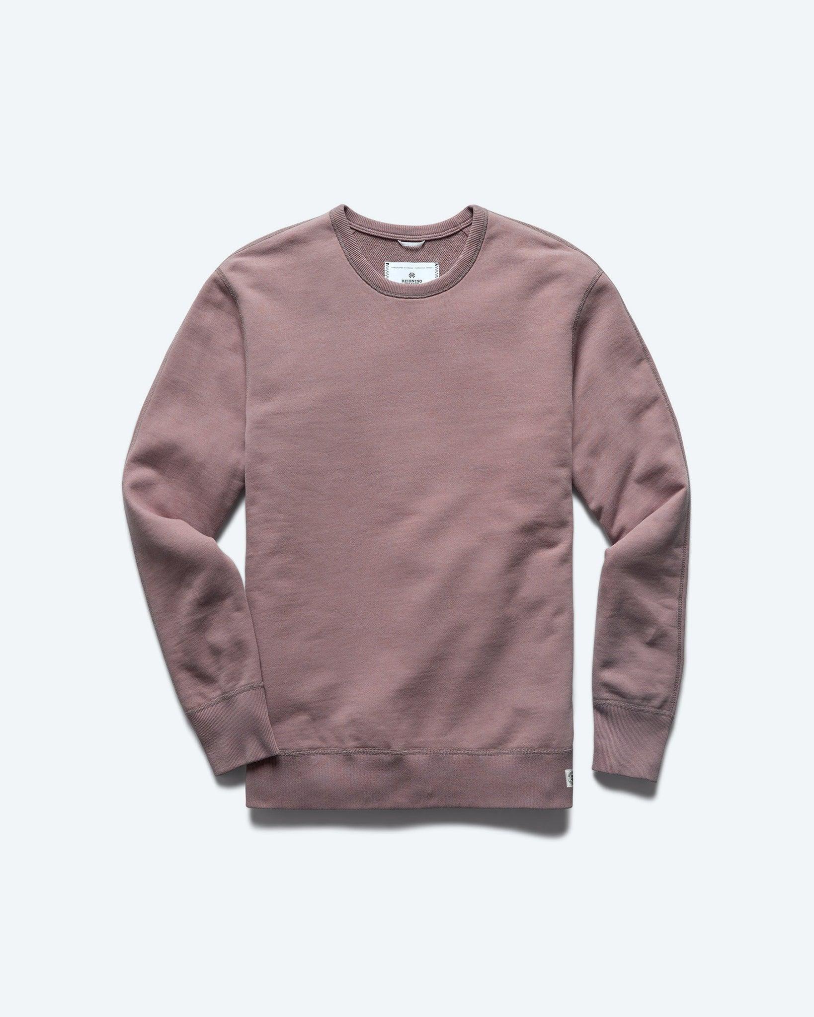 0984. Herringbone Terry Crewneck - Crimson Red Product Image