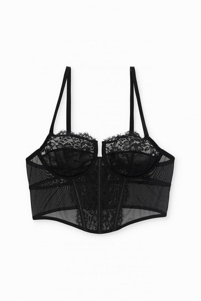 Underwired Lace Bustier Product Image