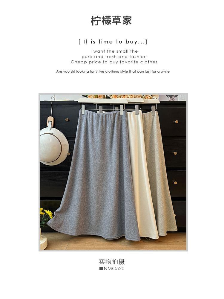 Basic High-Rise A-Line Skirt Product Image