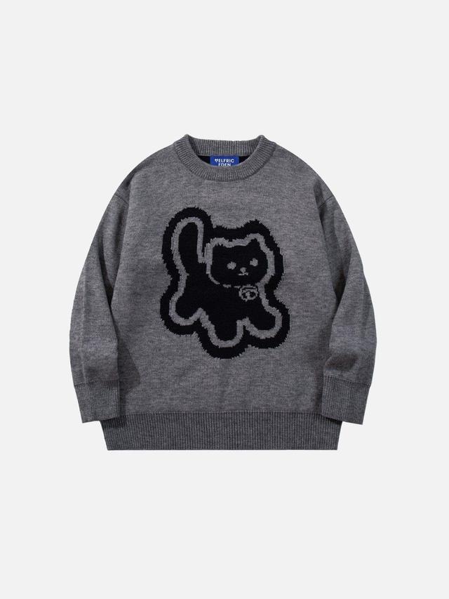 Aelfric Eden Cute Cat Graphic Sweater Product Image