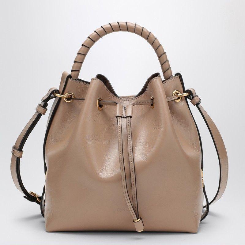 Women's Marcie Bucket Bag In Beige Product Image